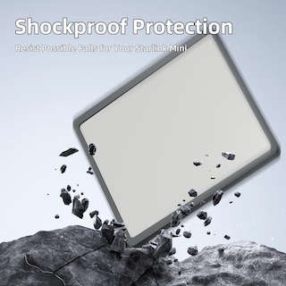 Foto 4 | Foto 4 | Funda Starlink Mini De Silicona Líquida Gris Eazuse - Venta Internacional.