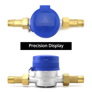 Foto 3 | Foto 3 | Medidor De Agua Qwork 1/2 Npt 304 De Acero Inoxidable X2 Con Adaptador - Venta Internacional.