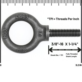 Foto 3 | Foto 3 | Tornillos Elevadores De Hombro 3 Unidades 3/8-16 X 1-1/4 Resistentes - Venta Internacional.