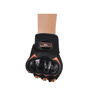 Foto 2 | Foto 2 | Guantes Con Proteccion Belug Motociclista Anti Derrape Táctil Naranja L