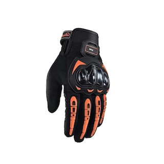 Foto 3 | Foto 3 | Guantes Con Proteccion Belug Motociclista Anti Derrape Táctil Naranja L