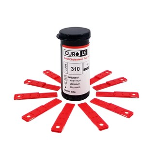 Foto 3 | Foto 3 | Tiras Reactivas De Colesterol En Sangre Curo L5 En Total 10 Tiras Reactivas - Venta Internacional.