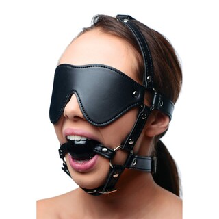 Foto 1 | Foto 1 | Arnés Con Los Ojos Vendados Y Bolsa De Pelota Estrict Ajustable De 4 2 Cm - Venta Internacional.