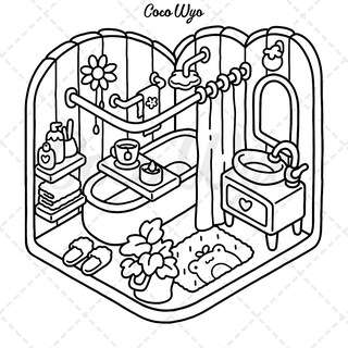 Foto 2 | Foto 2 | Libro Para Colorear Coco Wyo Llc Little Corner Cozy Spaces - Venta Internacional.