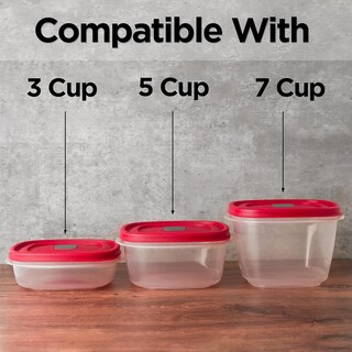 Foto 3 | Foto 3 | Tapas De Repuesto Para Recipientes Rubbermaid De Almacenamiento De Alimentos De 3/5/7 Tazas - Venta Internacional.
