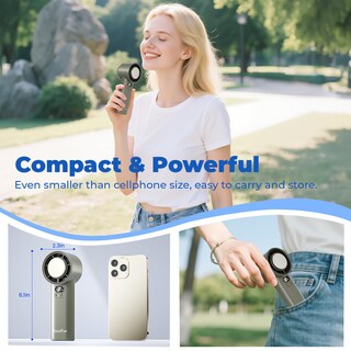 Foto 7 | Foto 7 | Turboventilador Portátil Handfan 5200 Mah Con Niveles De Velocidad De 1 A 100 - Venta Internacional.