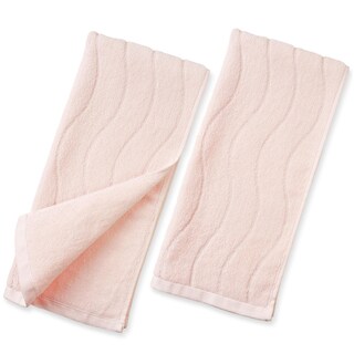 Foto 1 | Foto 1 | Toallas De Mano Jacquatha Jacquard A Rayas Onduladas 100% Algodón X2 - Venta Internacional.
