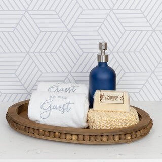 Foto 4 | Foto 4 | Toallas De Mano Auldhome Design Be Our Guest Color Blanco (juego De 2) - Venta Internacional.