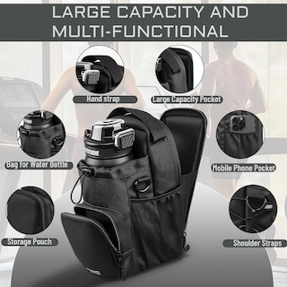 Foto 4 | Foto 4 | Bolsa De Gimnasio Balsmart Con Soporte Magnético Para Botellas De Agua - Venta Internacional.