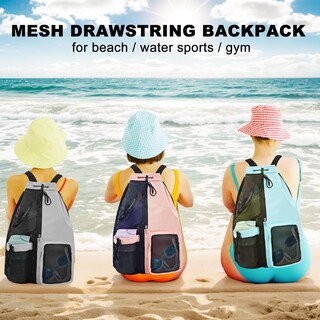 Foto 6 | Foto 6 | Mochila De Playa Lifwimner Bolsa De Natación Impermeable De Malla Rosa - Venta Internacional.