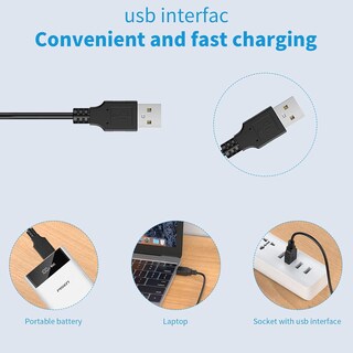 Foto 5 | Foto 5 | Cargador Y Cable De Carga Usb Para Cortapelos Tpob Trimmer - Venta Internacional.