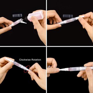 Foto 4 | Foto 4 | Bolígrafos Empty Twist 3 Ml Transparentes 100 Unidades Para Aceite De Uñas - Venta Internacional.