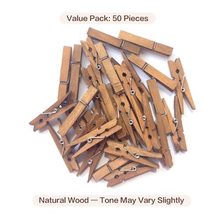 Foto 3 | Foto 3 | Pinzas De Madera Lwr Crafts Pequeñas De 4 8 Cm Paquete De 50 Piezas - Venta Internacional.