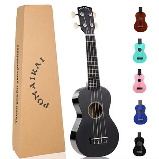 Foto 1 | Foto 1 | Ukelele Pomaikai Soprano De Madera Con Cuerdas De Nailon 21 Pulgadas Color Negro - Venta Internacional.