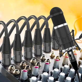 Foto 7 | Foto 7 | Cable De Micrófono Xlr Bgbgkk De 3 M Macho A Hembra Paquete De 6 Unidades Negro - Venta Internacional.