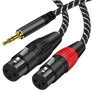 Foto 1 | Foto 1 | Cable De Micrófono Muchfox Dual Xlr Hembra A 3 5 Mm Trs De 10 Pies - Venta Internacional.