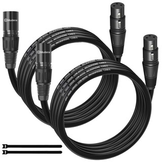 Foto 1 | Foto 1 | Cables Xlr Mudenx 3 M Paquete De 2 Micrófonos Macho A Hembra - Venta Internacional.