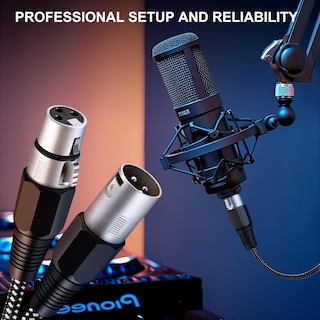 Foto 6 | Foto 6 | Cable Xlr Kinxiyu De 1 8 M Para Micrófono De 3 Pines Nailon Trenzado - Venta Internacional.