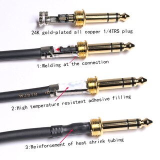 Foto 6 | Foto 6 | Cable De 6 35 Mm Trs Macho A Xlr Macho Para Micrófono 1/4 De Pulgada Y 30 Cm - Venta Internacional.