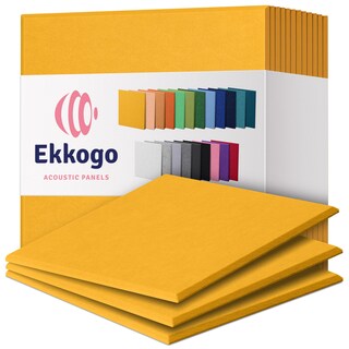 Foto 1 | Foto 1 | Paneles Acústicos Ekkogo 12 Unidades Insonorizados 30 X 30 X 1 Cm Color Amarillo - Venta Internacional.