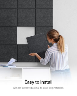 Foto 6 | Foto 6 | Paneles De Pared Insonorizados Soundsbay Hexagon Paquete De 12 Gris Oscuro - Venta Internacional.