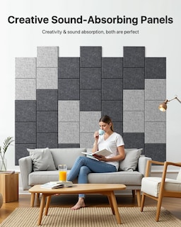 Foto 7 | Foto 7 | Paneles De Pared Insonorizados Soundsbay Hexagon Paquete De 12 Gris Oscuro - Venta Internacional.