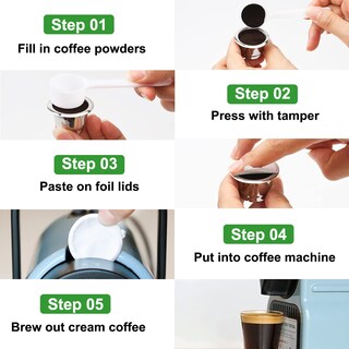 Foto 5 | Foto 5 | Cápsulas De Café Reutilizables De Acero Inoxidable Para Nespresso (2 Tazas) - Venta Internacional.