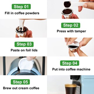 Foto 6 | Foto 6 | Tapas De Papel De Aluminio Que Sellan 200 Unidades Para Cápsulas Nespresso Reutilizables - Venta Internacional.