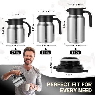 Foto 4 | Foto 4 | Jarra Térmica Para Café Wyhvand  1 L  Acero Inoxidable  Color Plateado - Venta Internacional.