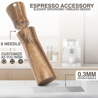 Foto 5 | Foto 5 | Agitadores De Espresso Wdt Tool Distribuidor De Café Barista Walnut - Venta Internacional.