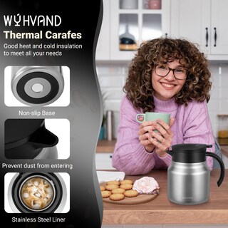 Foto 3 | Foto 3 | Jarra Térmica Para Café Wyhvand 800 Ml Acero Inoxidable Color Plateado - Venta Internacional.