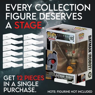 Foto 3 | Foto 3 | Estantes De Exhibición Tapeera De Acrílico Blanco Para Funko Pop X12 - Venta Internacional.