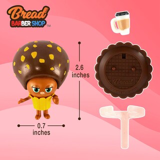 Foto 2 | Foto 2 | Muñeca Con Forma De Figura Toytron Pan Barbería Chocolate Tostado 2 6 Cm - Venta Internacional.