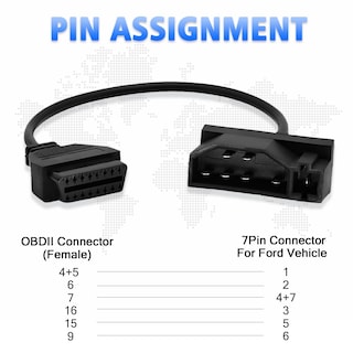 Foto 3 | Foto 3 | Cable Adaptador Obd1 A Obd2 Parannic Para Vehículos Ford - Venta Internacional.