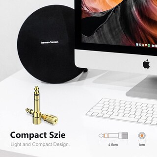 Foto 7 | Foto 7 | Adaptador De Auriculares Digitconvert De 6 35 Mm Macho A 3 5 Mm Hembra X2 - Venta Internacional.