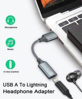 Foto 3 | Foto 3 | Cable Adaptador De Audio Usb A A Lightning Usb 3.0 Macho A Hembra - Venta Internacional.