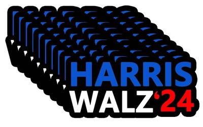 Foto 1 | Foto 1 | Paquete De 10 Pegatinas Harris Walz 2024 Kamala Harris Tim Walz - Venta Internacional.