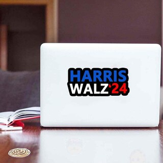 Foto 3 | Foto 3 | Paquete De 10 Pegatinas Harris Walz 2024 Kamala Harris Tim Walz - Venta Internacional.