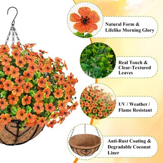 Foto 4 | Foto 4 | Cesta Colgante Artificial Para Mamás Plantas Y Flores Waipfaru - Venta Internacional.