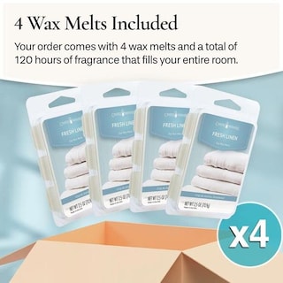Foto 3 | Foto 3 | Calentadores De Velas Wax Melts Etc. Classic Fresh Linen 75 Ml Paquete De 4 - Venta Internacional.