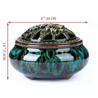 Foto 5 | Foto 5 | Quemador De Incienso Lamdawn Ceramic Con Soporte Para Varillas De Incienso Color Azul - Venta Internacional.
