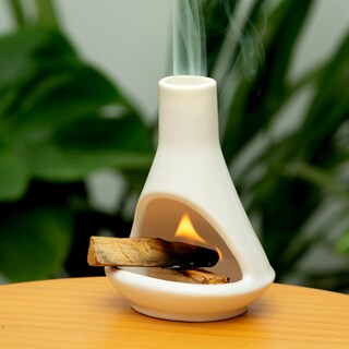 Foto 1 | Foto 1 | Chiminea Palo Santo - Soporte Y Quemador De Cerámica Mougigi (10 X 8 Cm) - Venta Internacional.