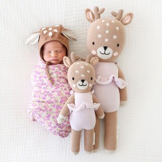 Foto 6 | Foto 6 | Muñeca Tejida A Mano Para Abrazar + Kind Violet The Fawn Little 13 - Venta Internacional.