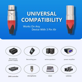 Foto 2 | Foto 2 | Juego De Conectores Xlr Szlliyxs Paquete De 10 (5 Machos Y 5 Hembras) - Venta Internacional.