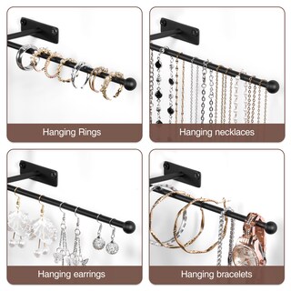 Foto 3 | Foto 3 | Organizador De Joyas Para Colgar En La Pared Josmimic Con Soporte Para Collares - Venta Internacional.