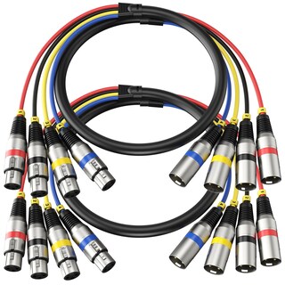 Foto 1 | Foto 1 | Snake Cable Heams Xlr Professional De 4 Canales 3 Pies Paquete De 2 - Venta Internacional.