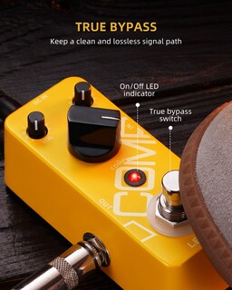 Foto 3 | Foto 3 | Pedal Compresor Lekato Yellow Comp Mini Para Guitarra Y Bajo - Venta Internacional.