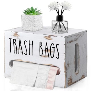 Foto 1 | Foto 1 | Soporte Para Bolsas De Basura Drastar De Madera Apilable De Pared Blanco - Venta Internacional.