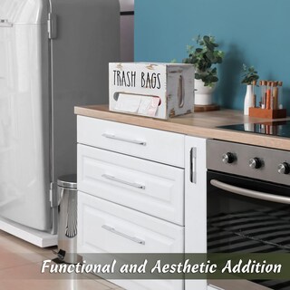 Foto 7 | Foto 7 | Soporte Para Bolsas De Basura Drastar De Madera Apilable De Pared Blanco - Venta Internacional.