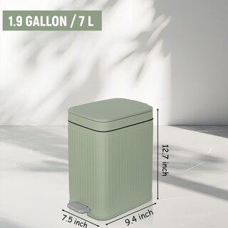 Foto 7 | Foto 7 | Bote De Basura Rejomiik Pequeño Con Tapa  7 L/1.9 Galones  Verde Claro - Venta Internacional.